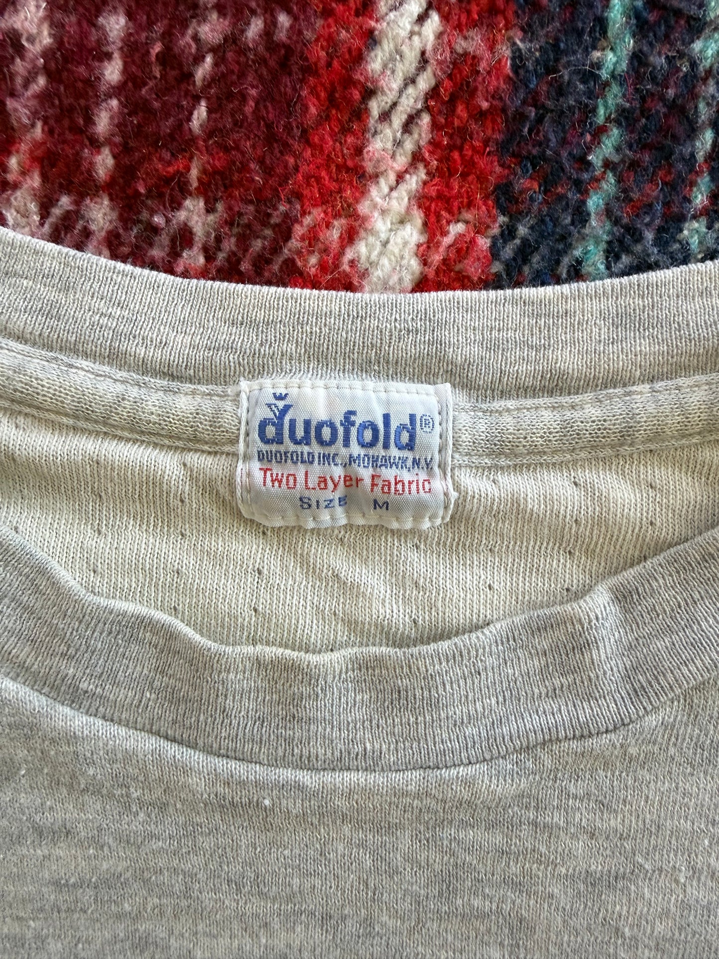 70s Duofold Double Layer Thermal Shirt M