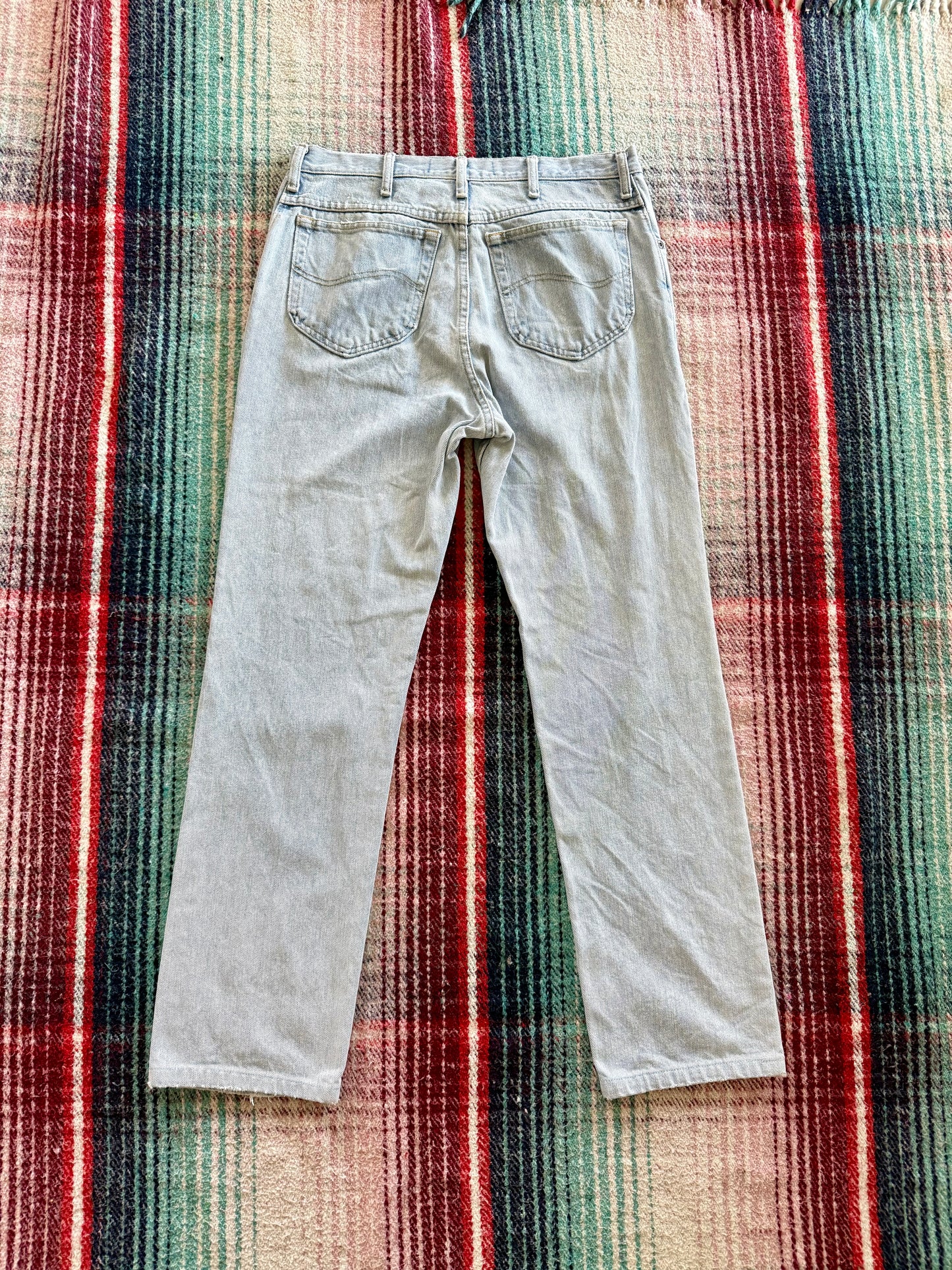 90s Lee Straight Fit Light Wash Jeans 33x32