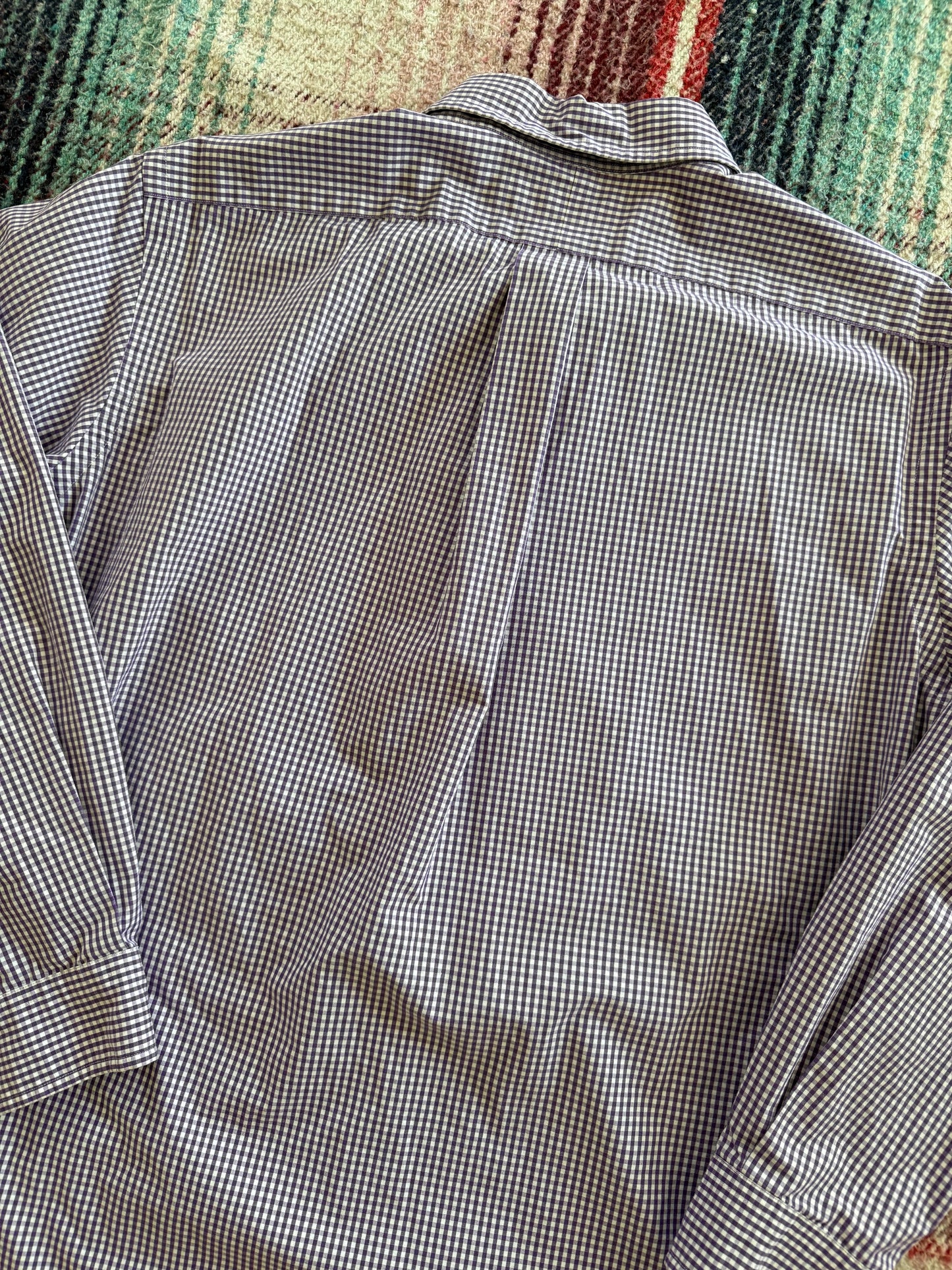 90s Ralph Lauren Purple Check Shirt M