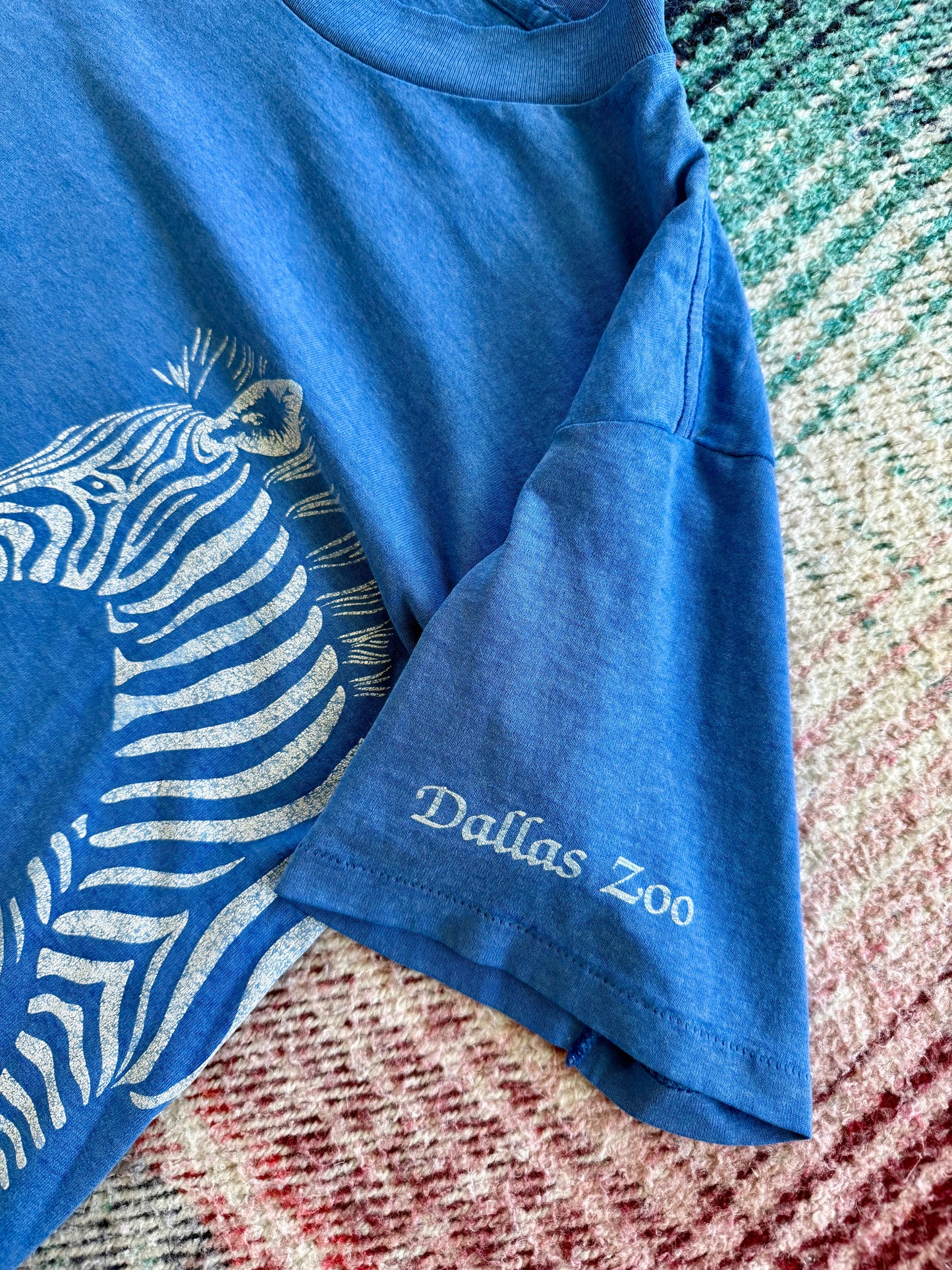 80s Dallas Zoo Zebra Tee M