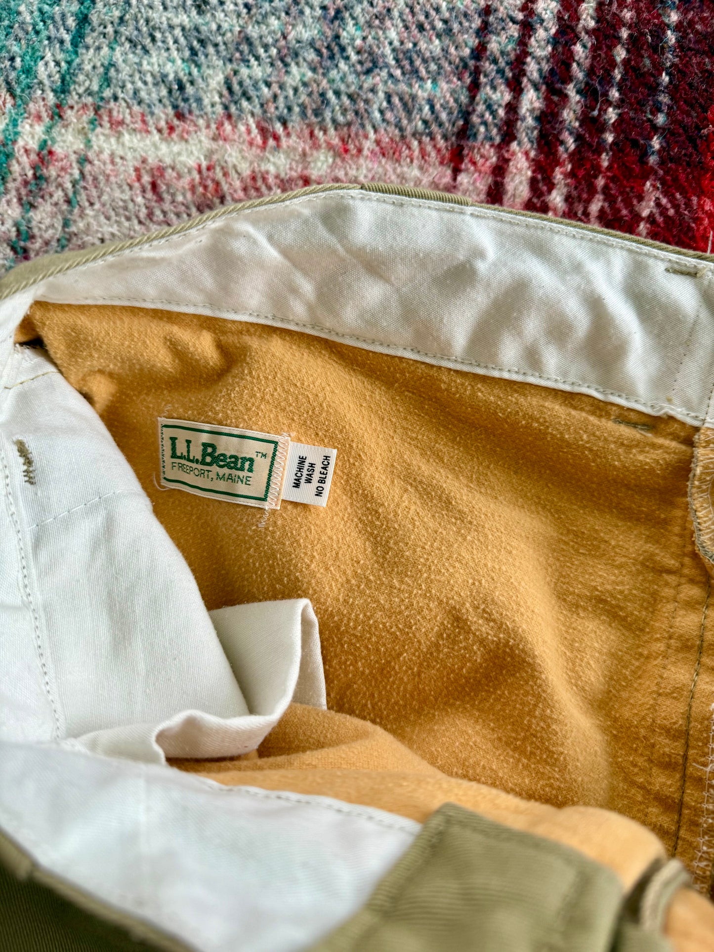 70s LL Bean Fully Lined Chinos 33x29