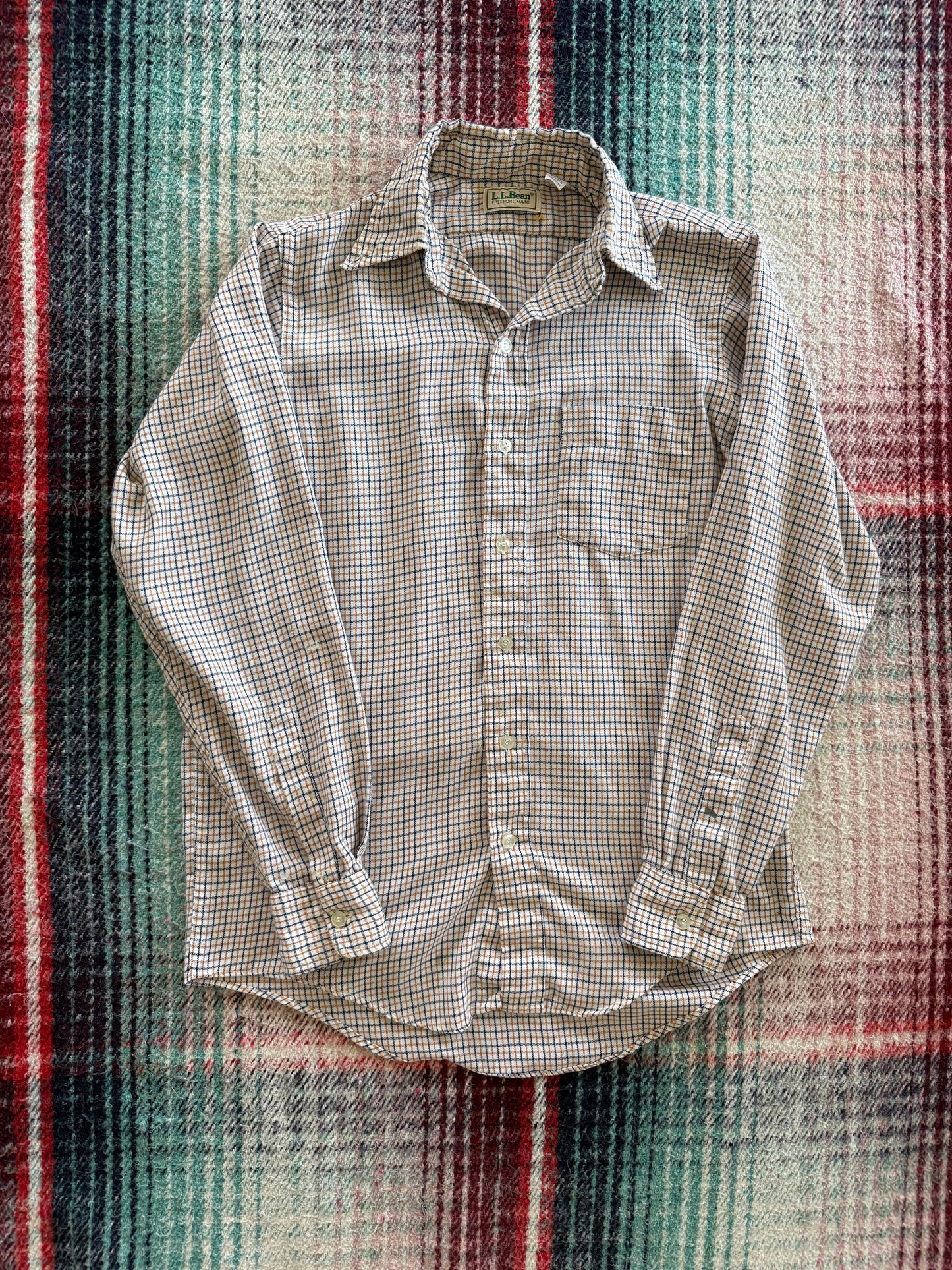 90s LL Bean Check Flannel S