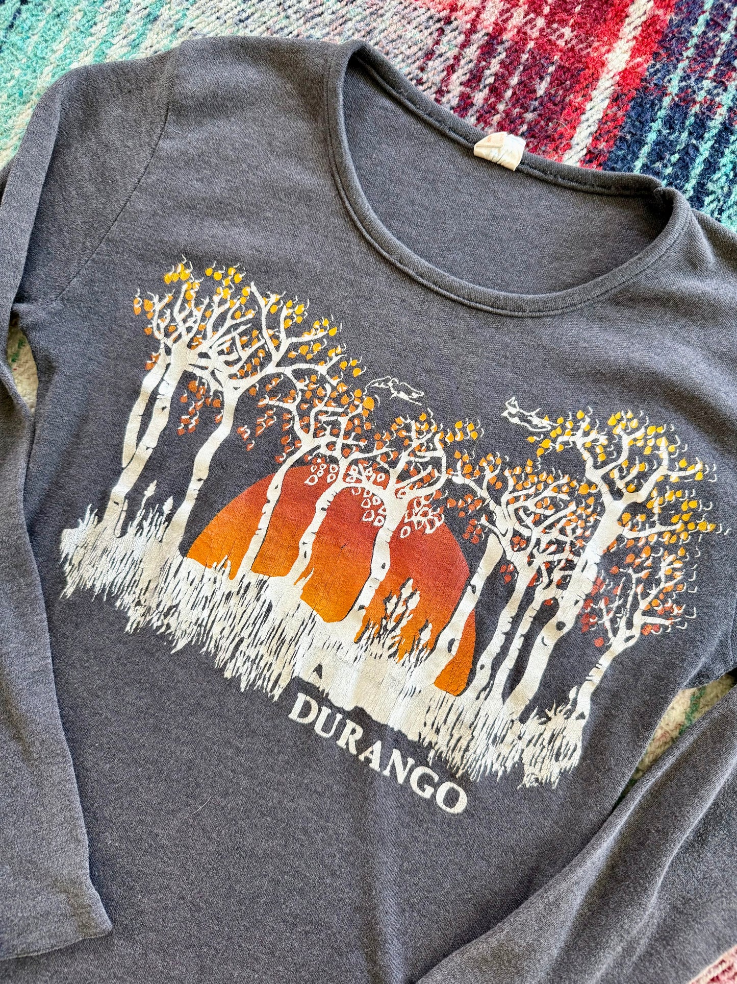 80s Durango Colorado Long Sleeve Tee L