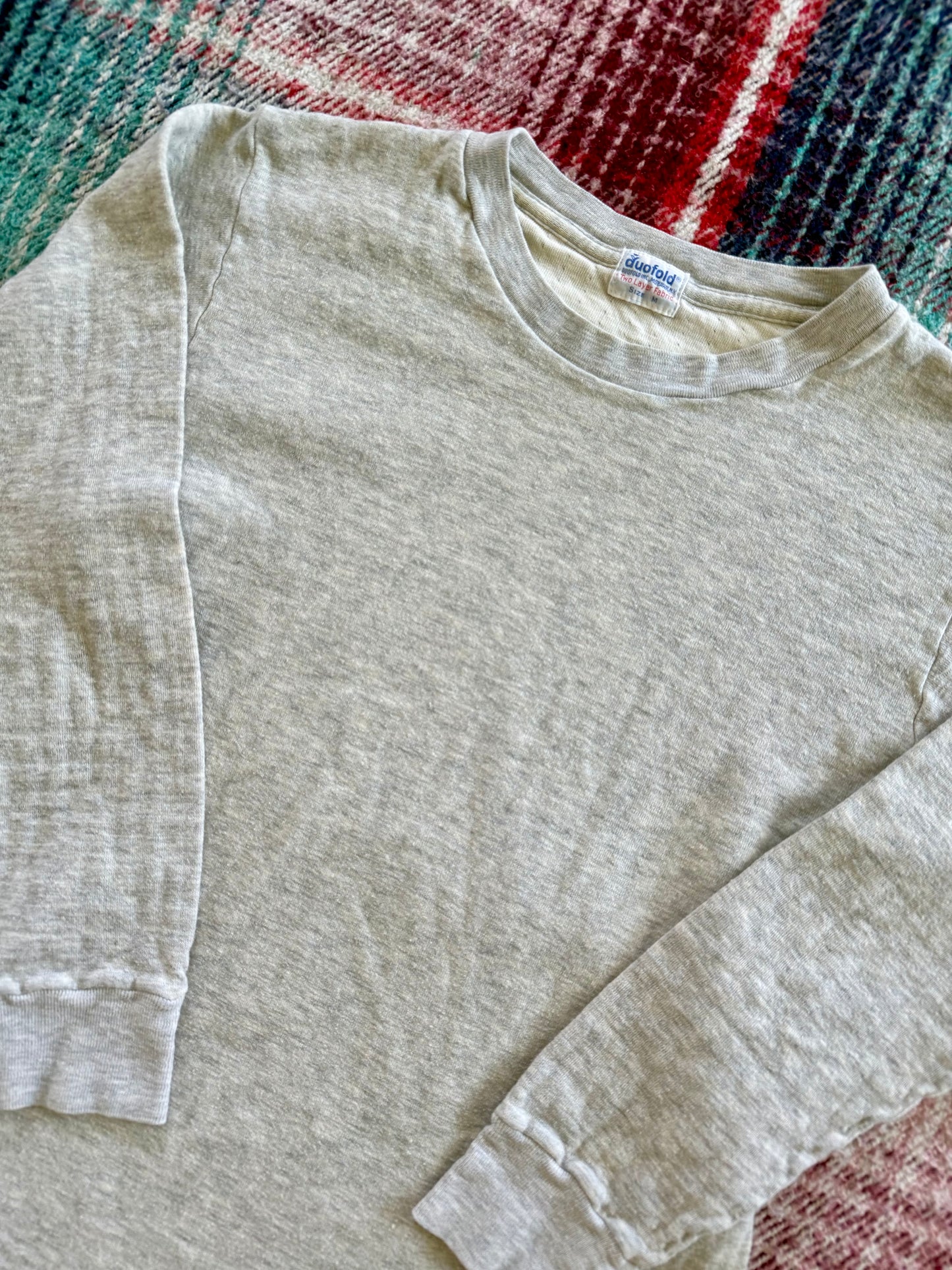 70s Duofold Double Layer Thermal Shirt M