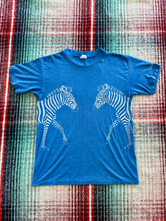 80s Dallas Zoo Zebra Tee M