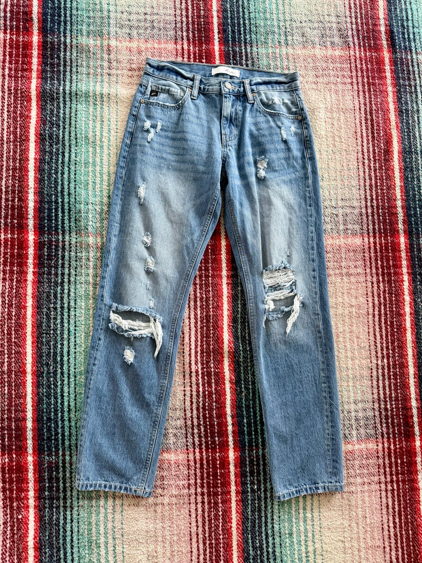 Kancan Distressed Light Wash Jeans 29x29