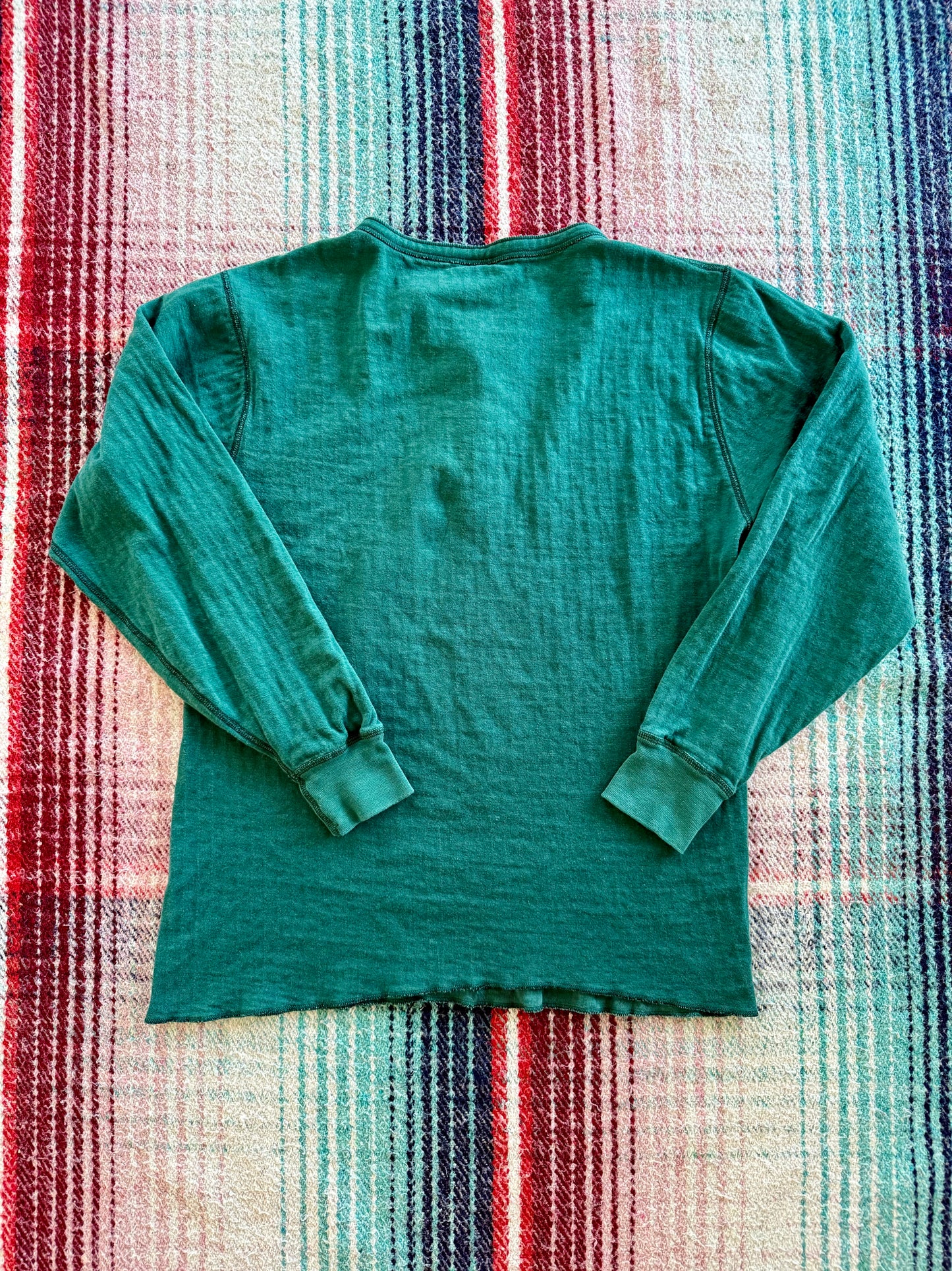 80s LL Bean Green River Diver Henley M