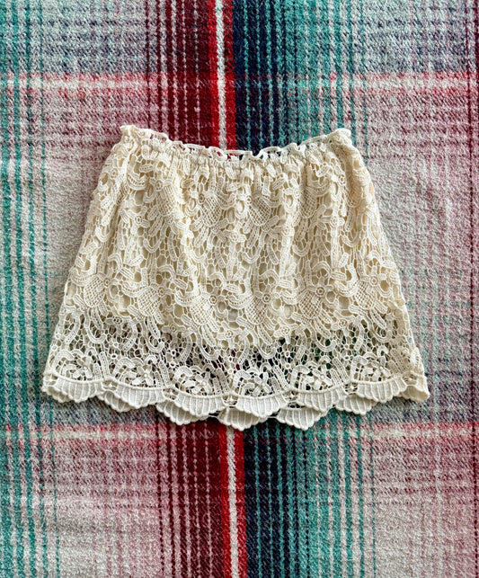 Free People Lace Layered Skirt XS