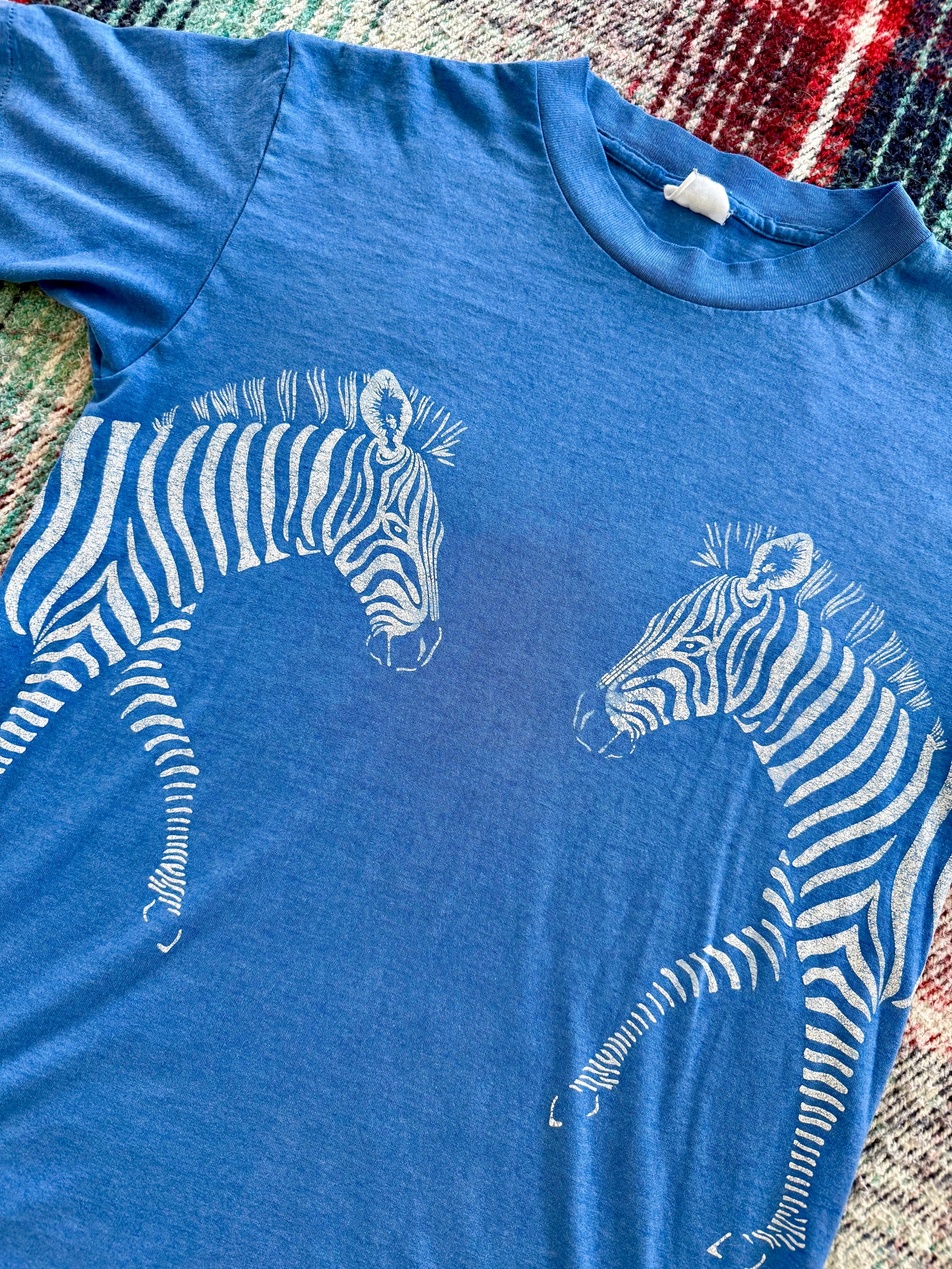 80s Dallas Zoo Zebra Tee M