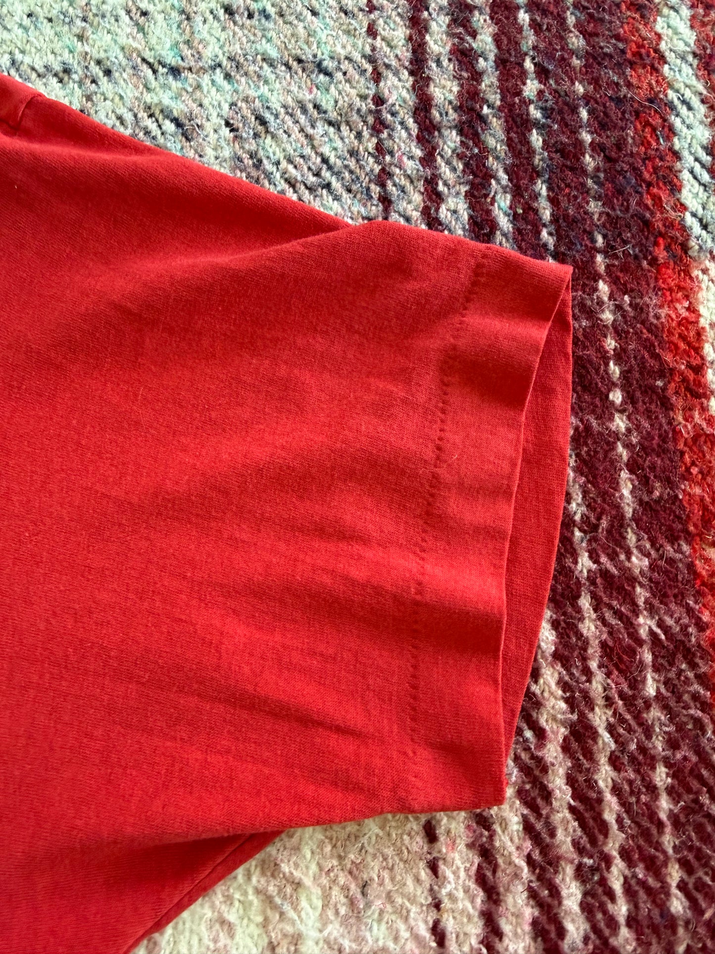 70s RedHawks Flight Team Red Graphic Tee L