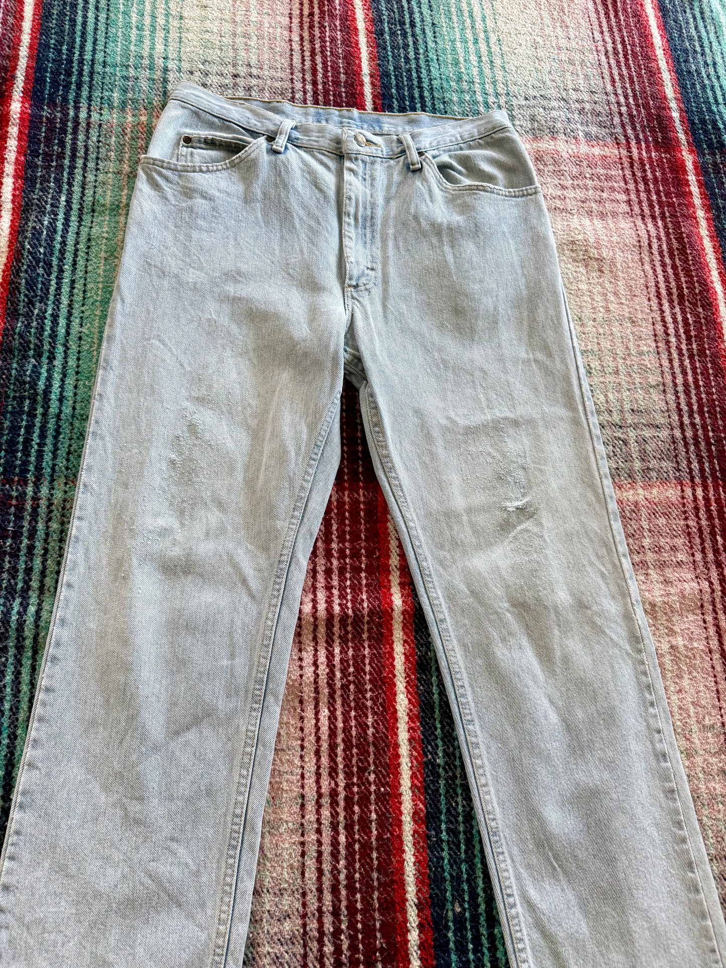 90s Lee Straight Fit Light Wash Jeans 33x32