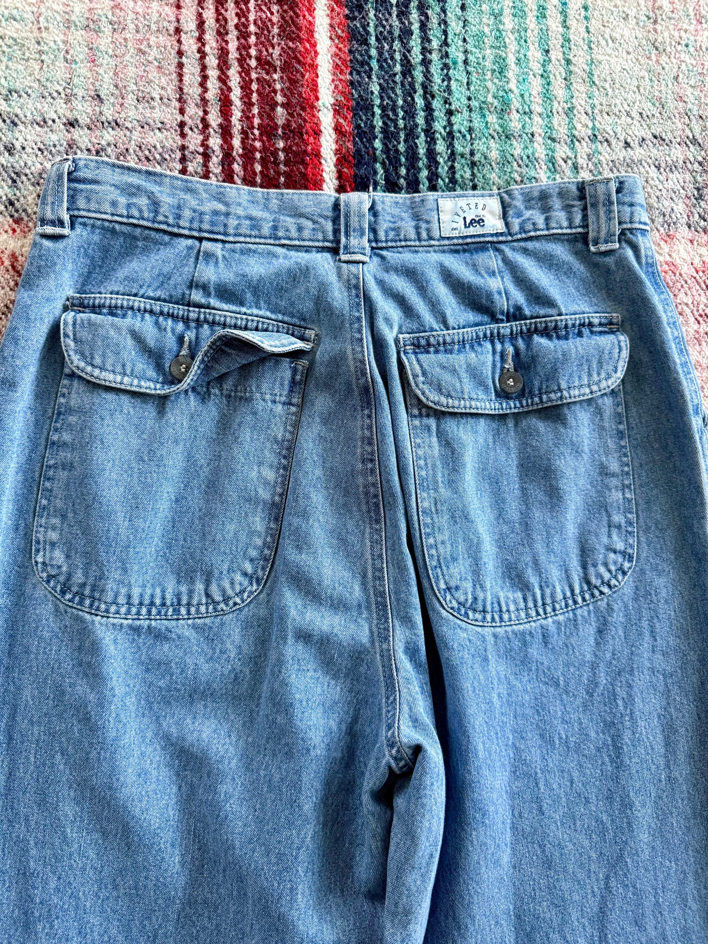 00s Lee Riveted Denim Fatigues 32x31.5