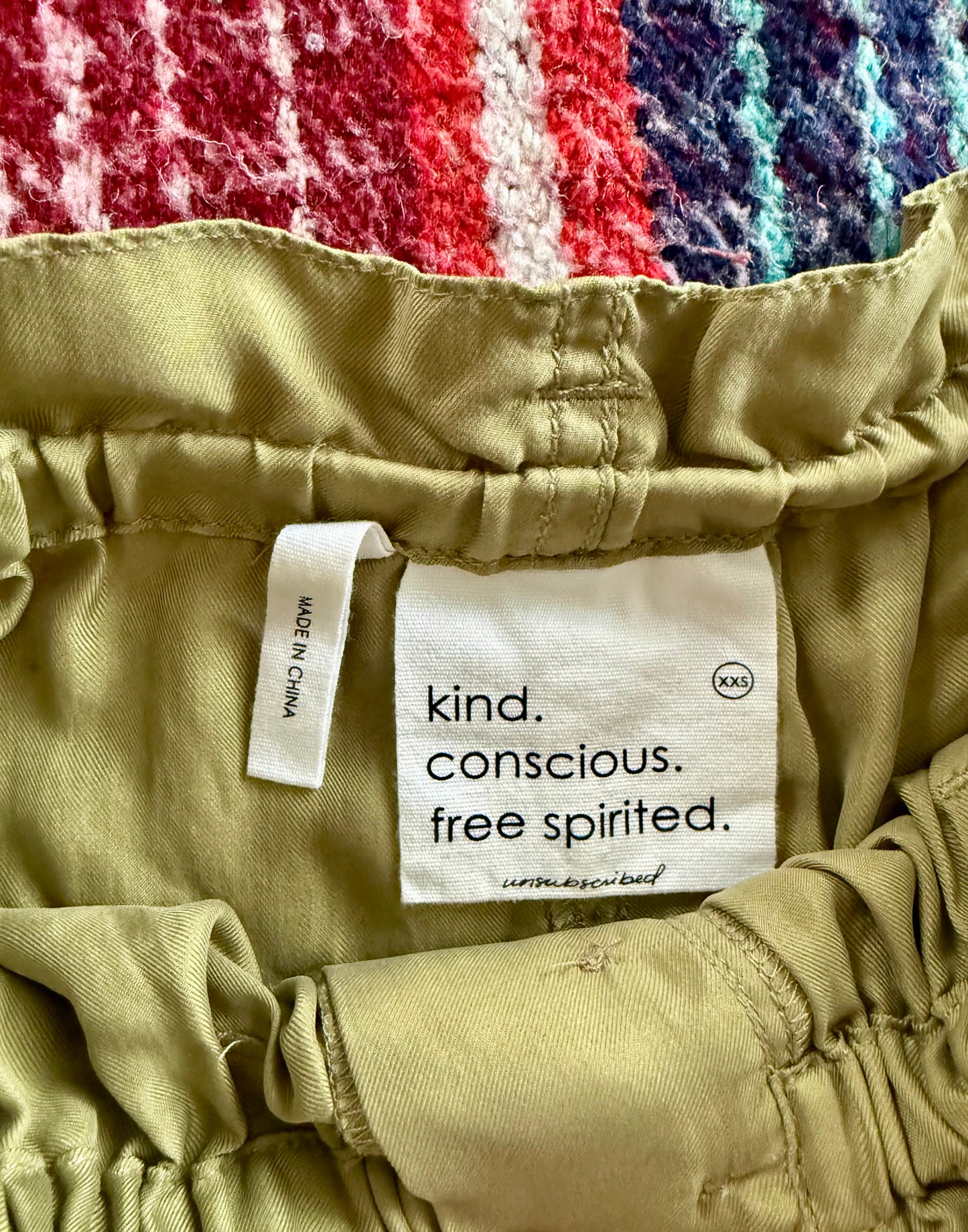 Unsubscribed Green Linen Shorts