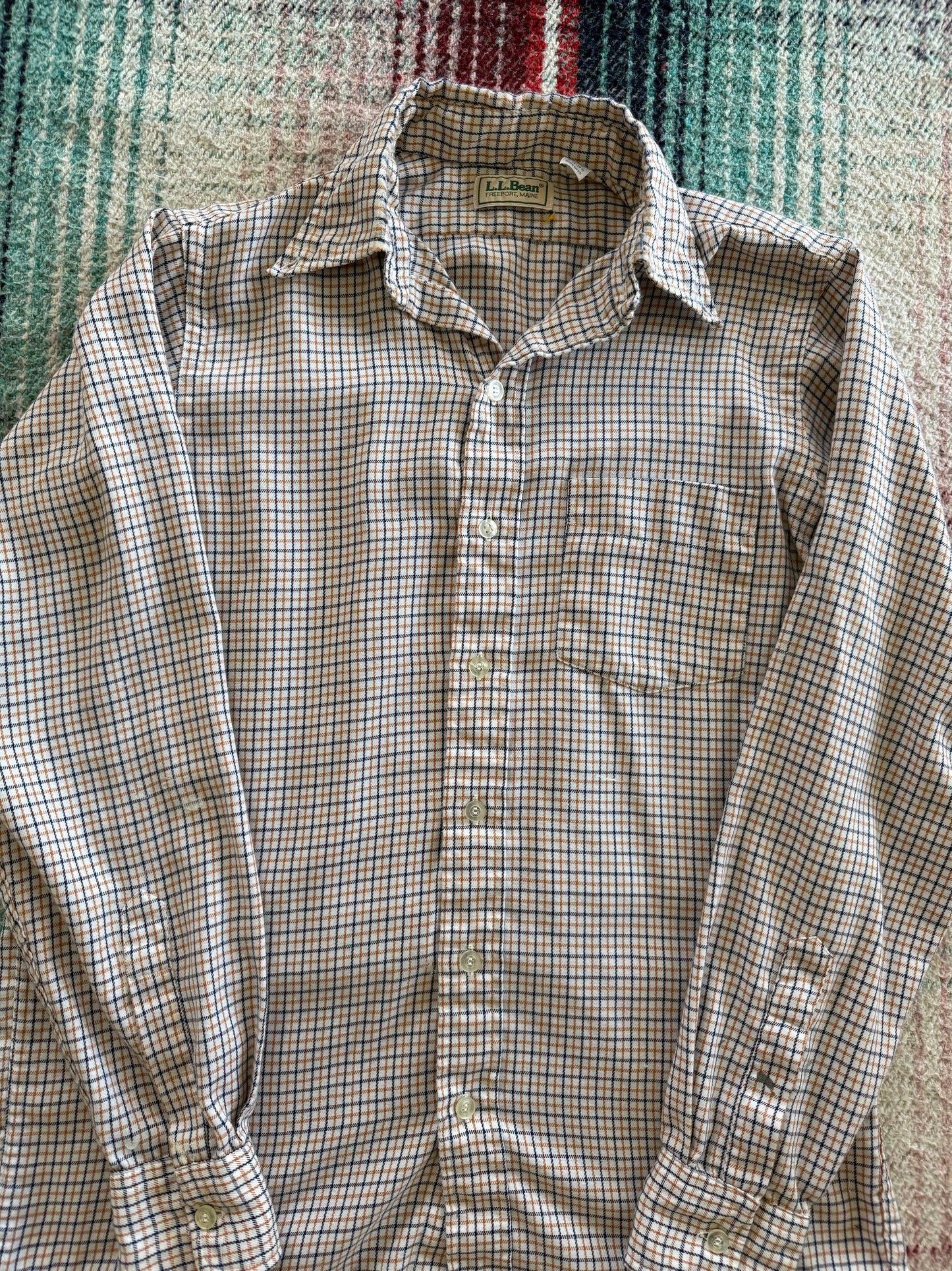90s LL Bean Check Flannel S