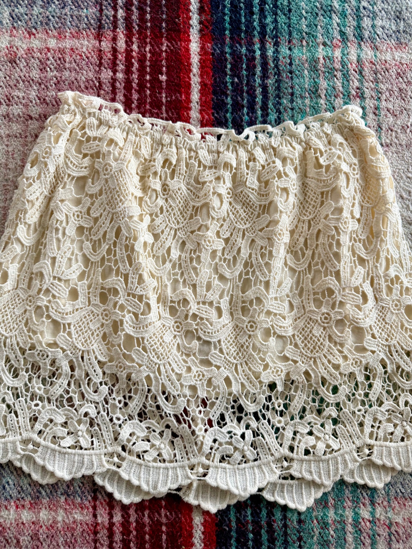 Free People Lace Layered Skirt XS