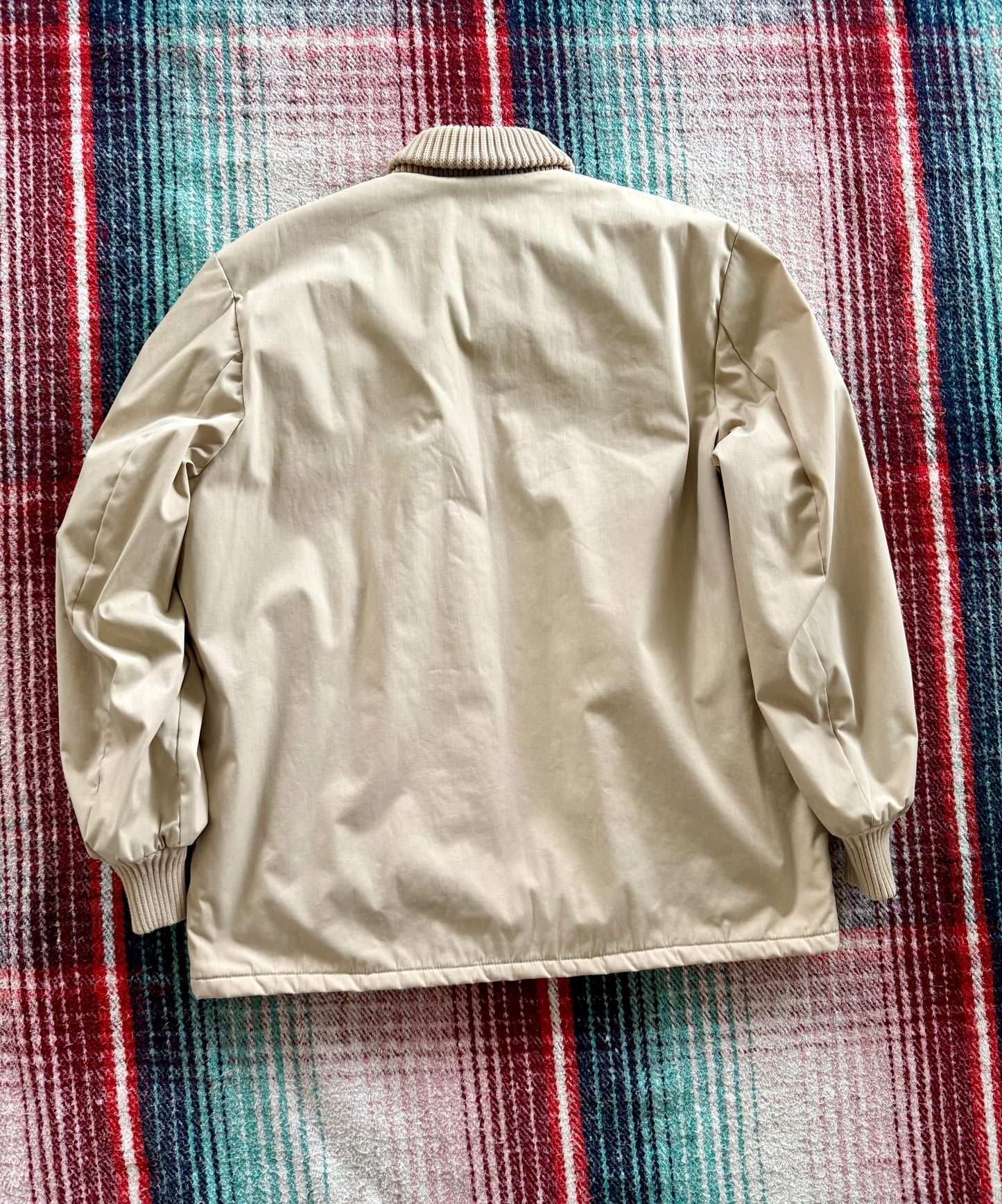70s Tan Fleece Lined Ranch Coat 44/L