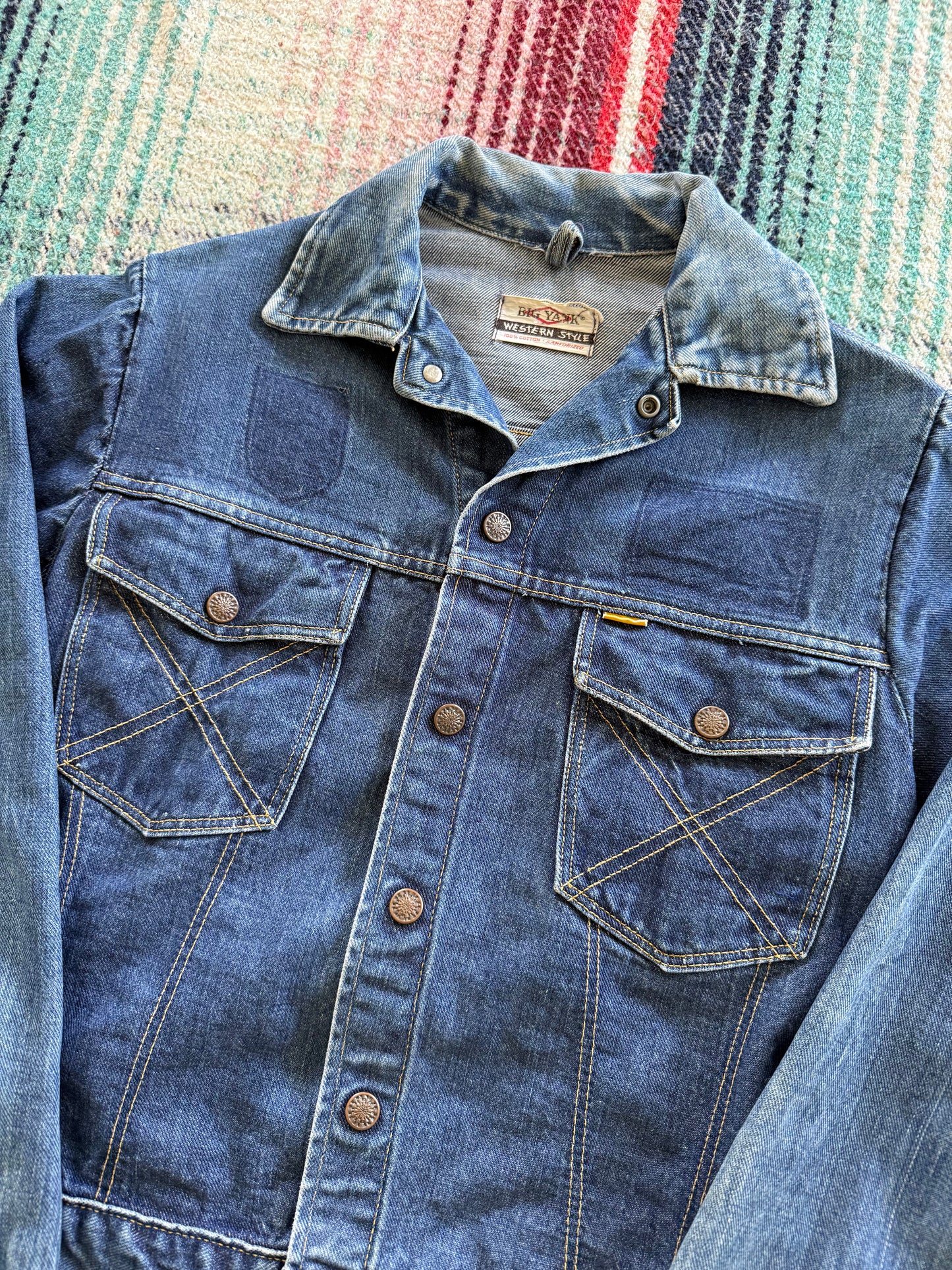 60s Big Yank Selvedge Denim Trucker Jacket S