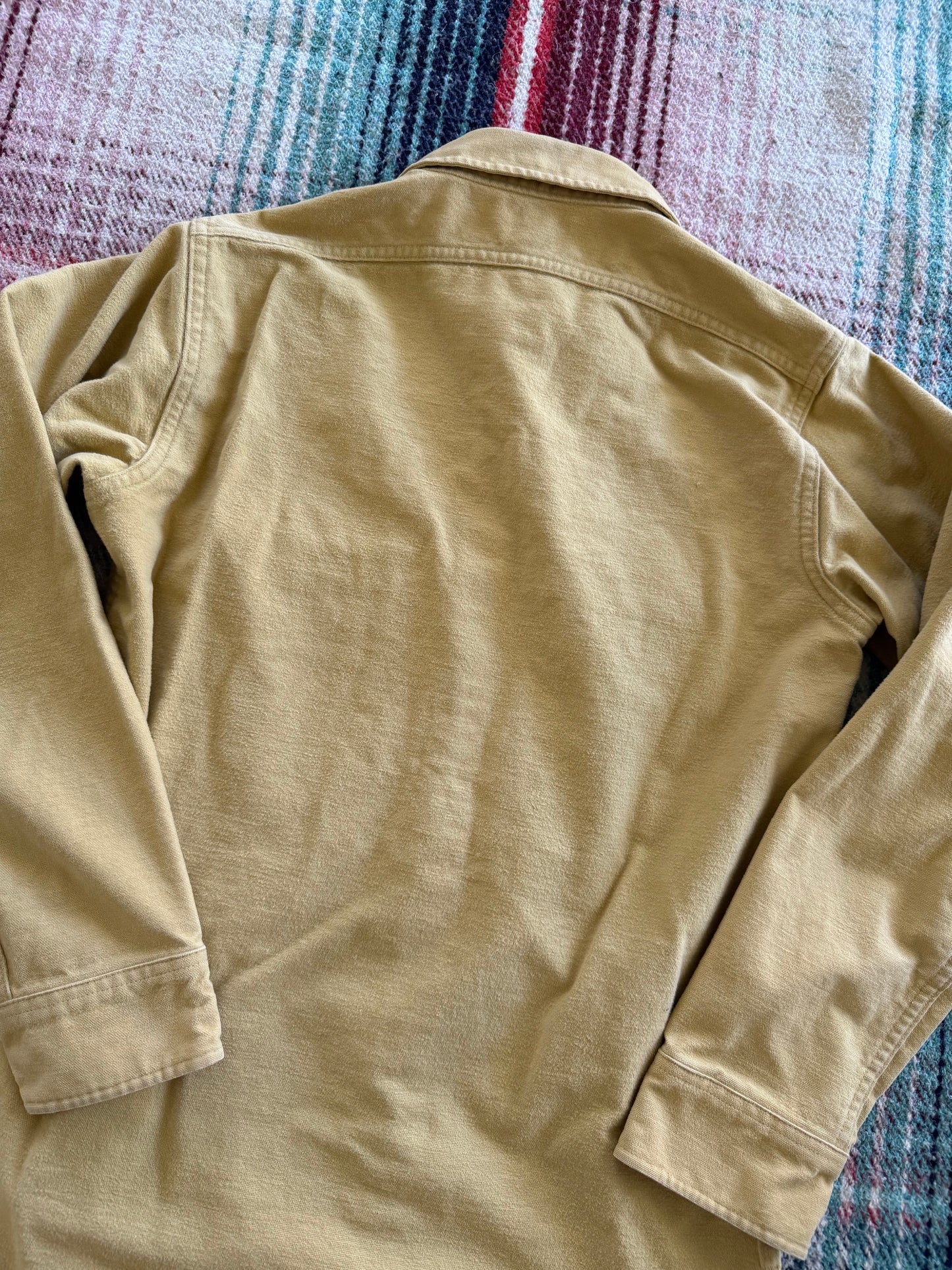 70s LL Bean Yellow Chamois Shirt S