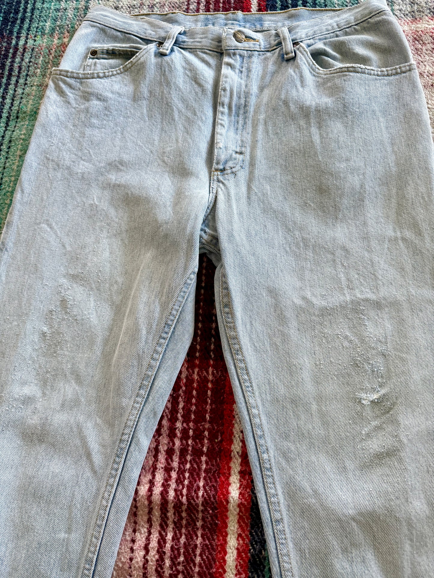 90s Lee Straight Fit Light Wash Jeans 33x32