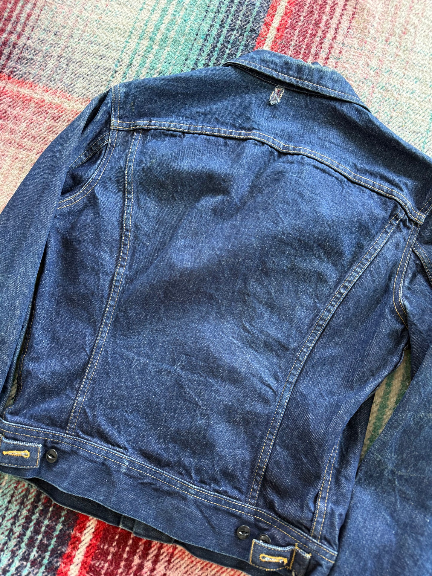 70s Lee Riders Dark Wash Denim Jacket S