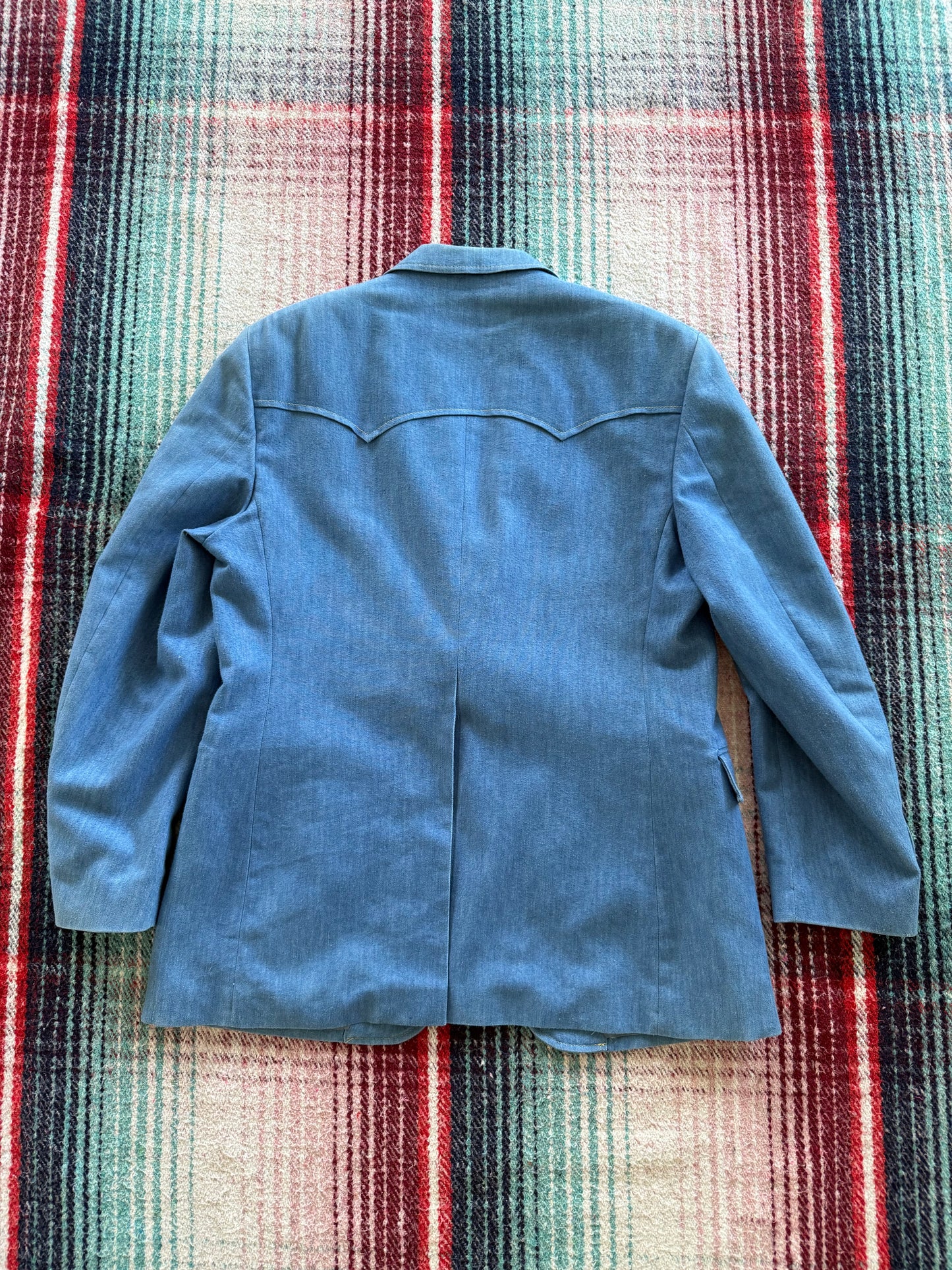 80s Chambray Western Blazer 43R