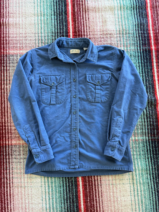 70s LL Bean Blue Chamois Shirt 16/L
