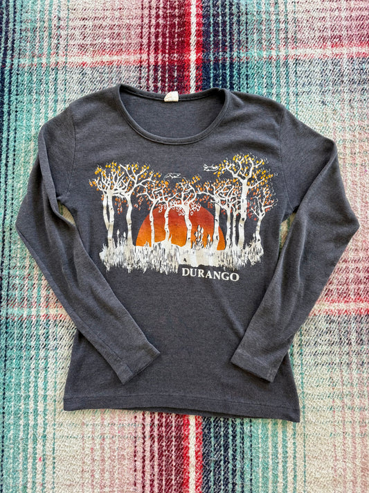 80s Durango Colorado Long Sleeve Tee L