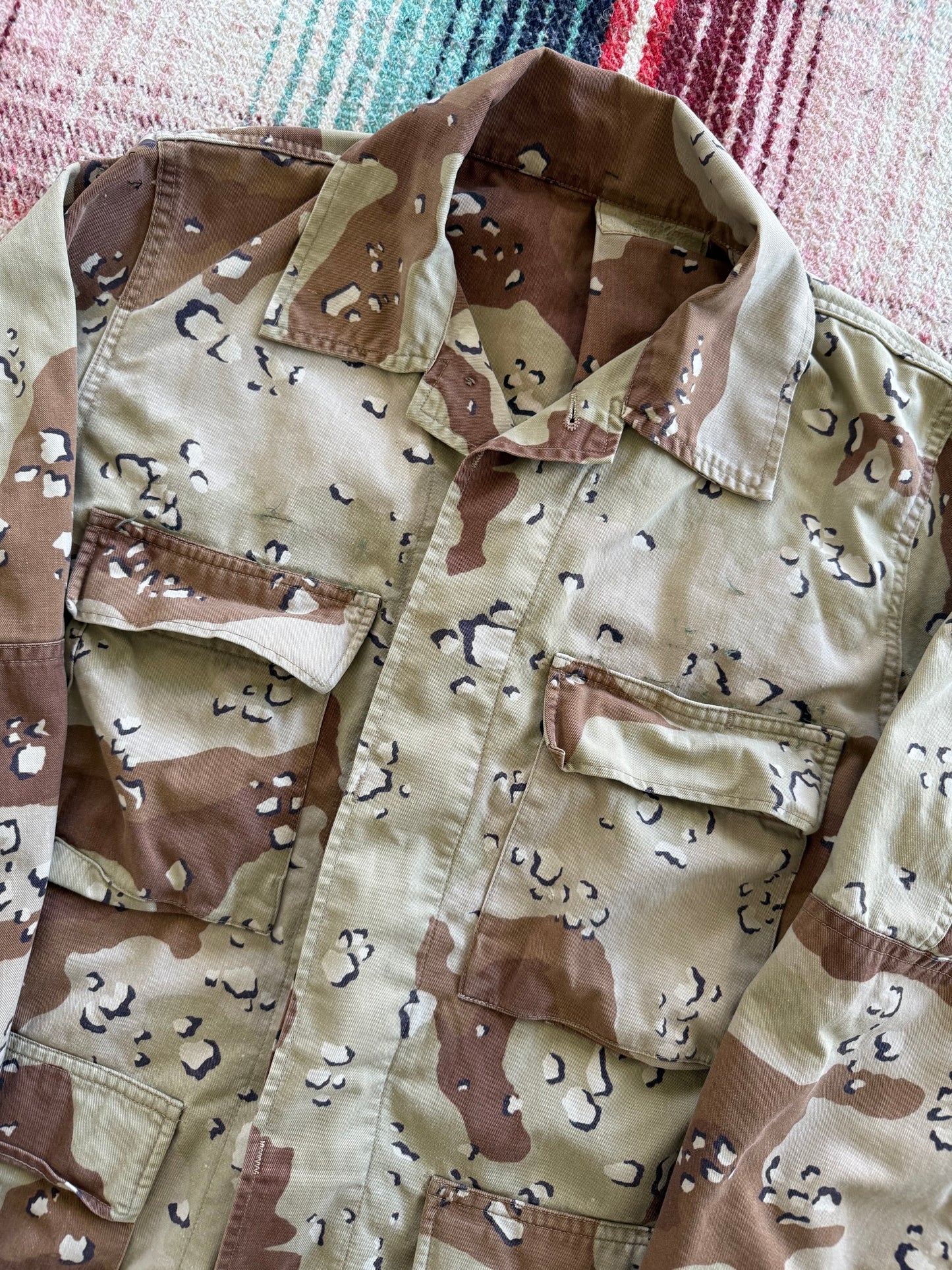 90s Gulf War Chocolate Chip Camo Field Jacket M