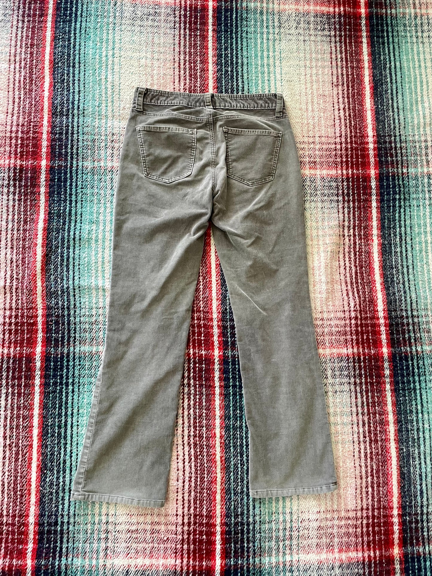 90s Gap Faded Gray Bootcut Corduroy Pants 31x29.5