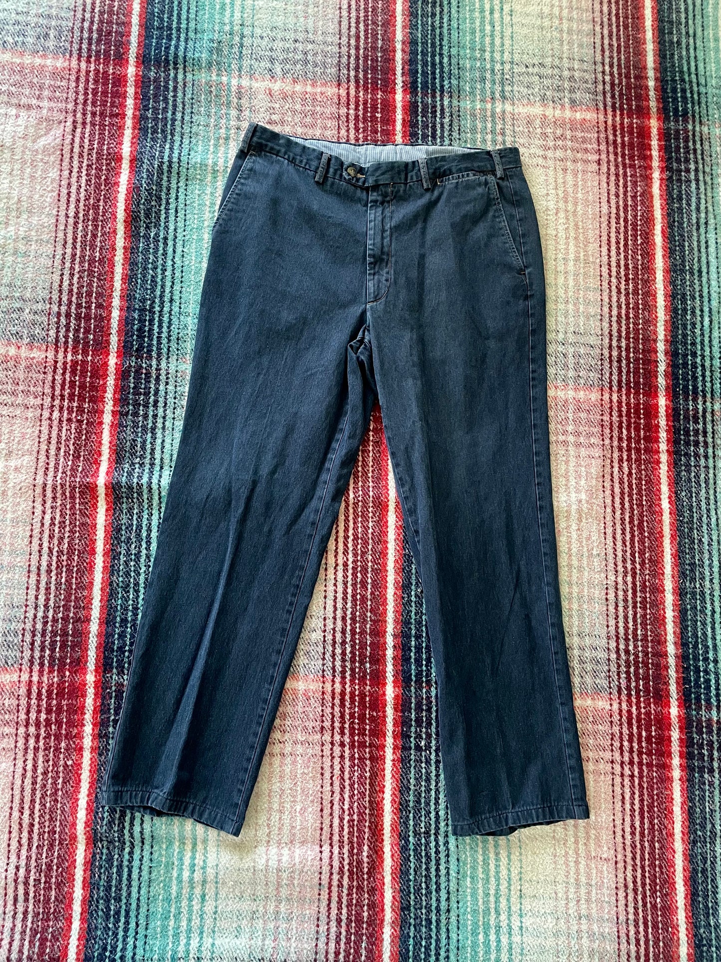 Indigo Dyed Straight Fit Chinos 34x28.5