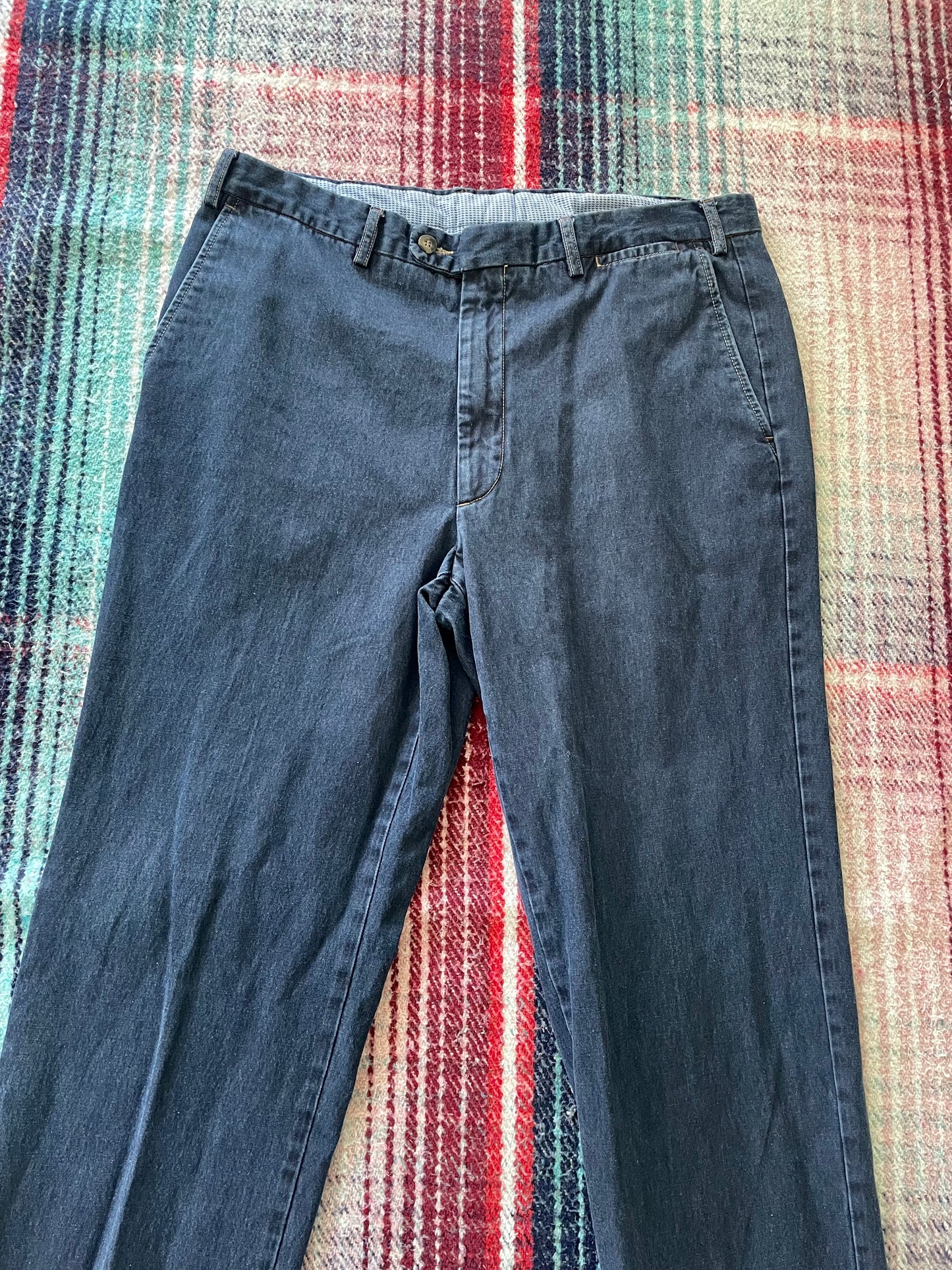 Indigo Dyed Straight Fit Chinos 34x28.5