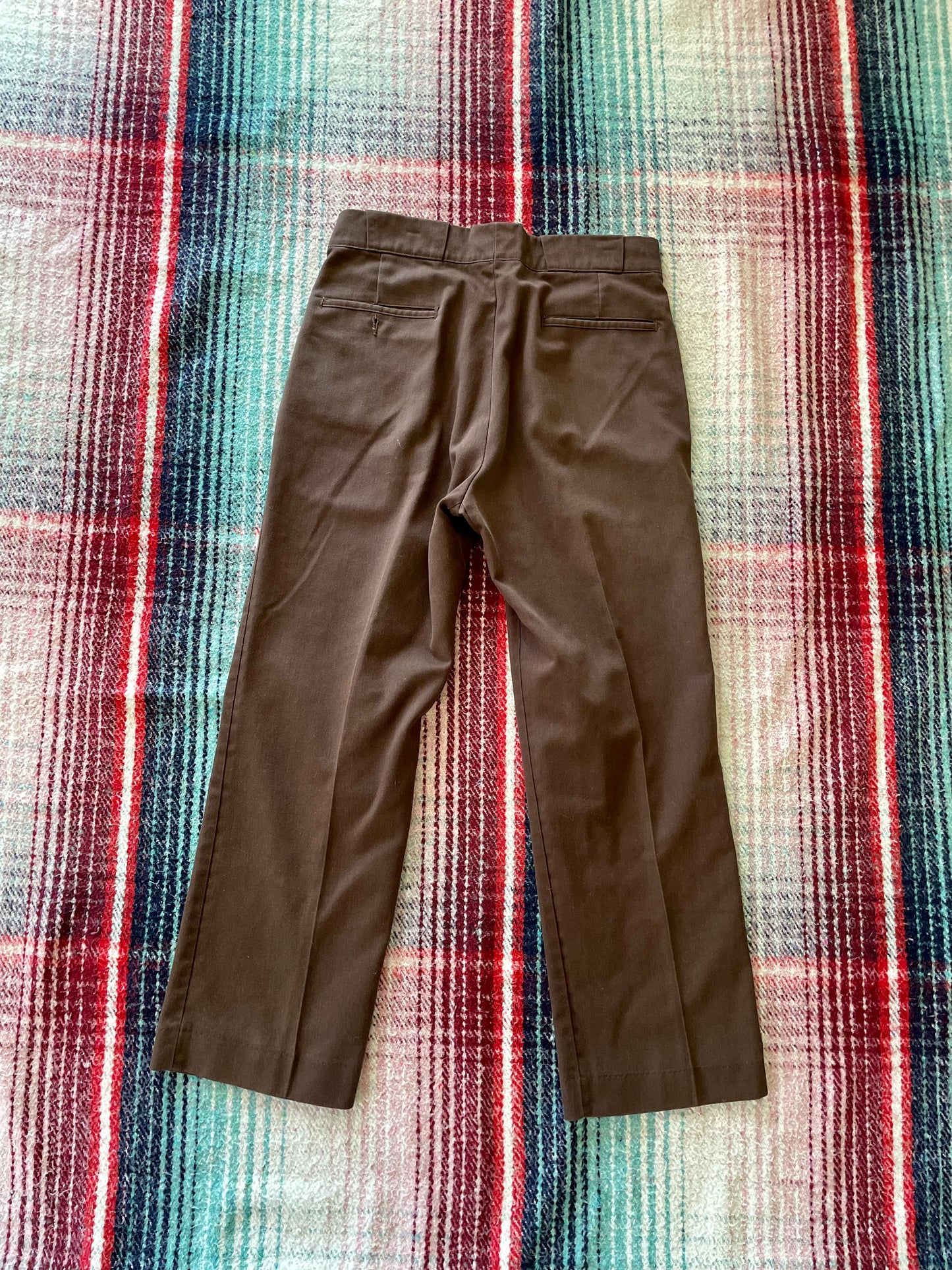 60s Union Made Flat Front Brown Work Pants 32x27