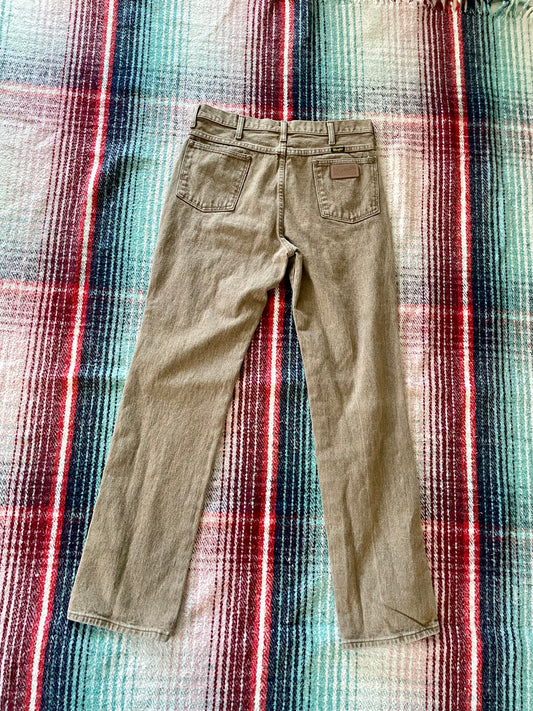 90s Wrangler 936 Slim Fit Cowboy Cut Tan Jeans 33x33