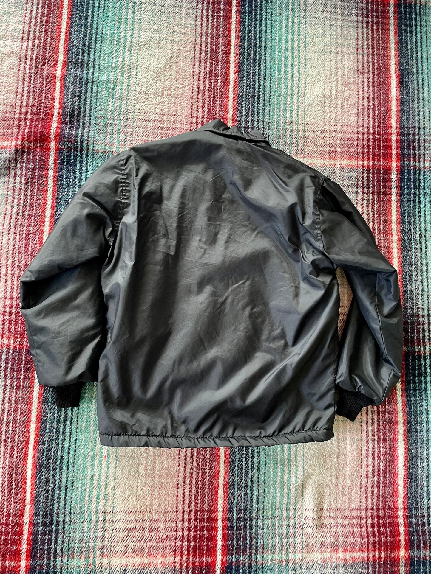 70s West Wind Black Fleece Lined Windbreaker